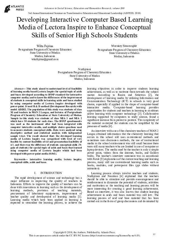 (PDF) Developing Interactive Computer Based Learning Media of Lectora ...