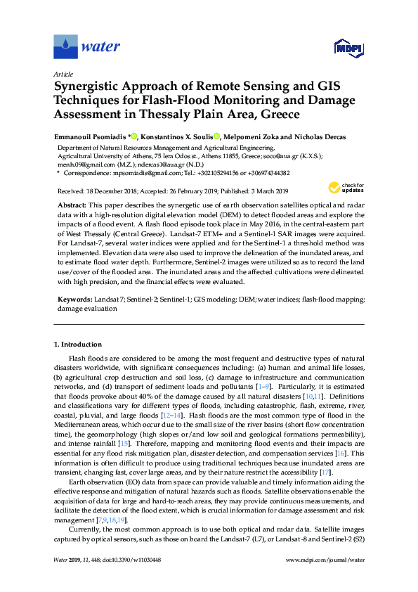(PDF) Synergistic Approach of Remote Sensing and GIS Techniques for ...
