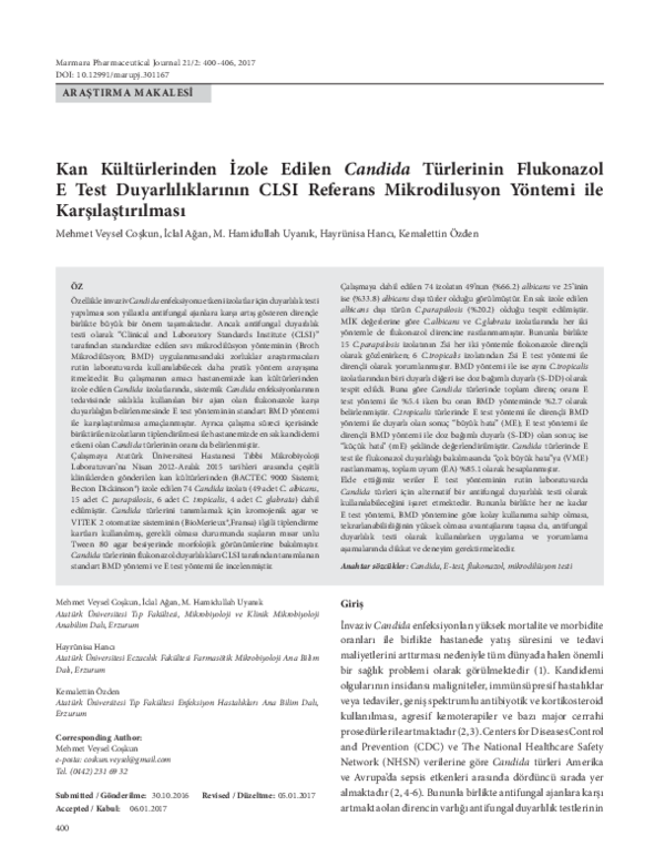 (PDF) Comparison of the E test with the CLSI Broth Microdilution ...