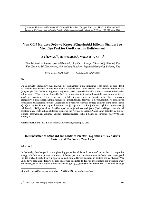 (PDF) Determination of Standard and Modified Proctor Properties of Clay