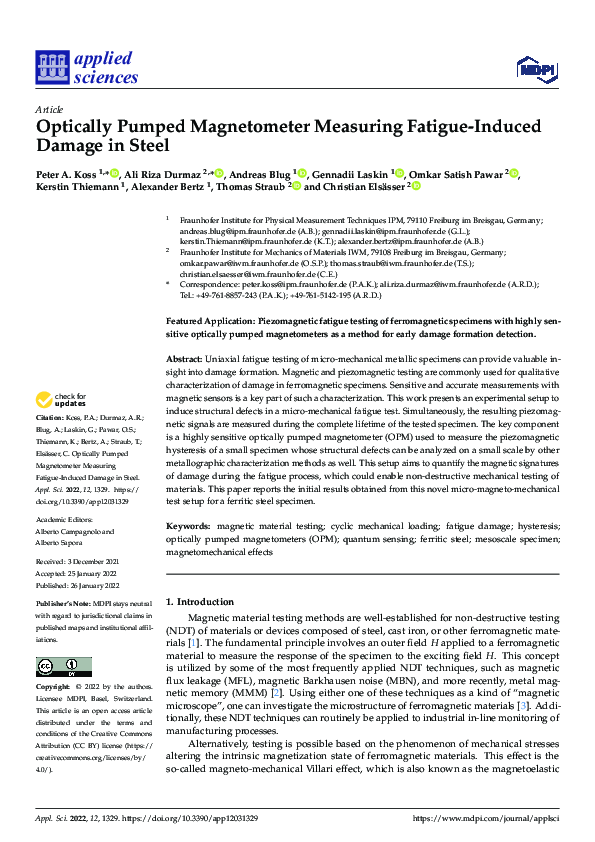(PDF) Optically Pumped Magnetometer Measuring Fatigue-Induced Damage in ...