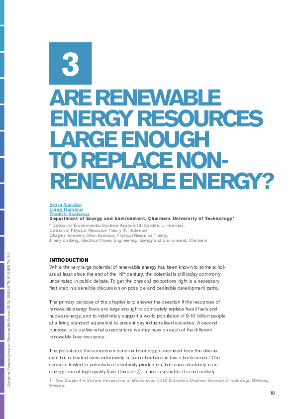 (PDF) Are renewable energy resources large enough to replace non ...