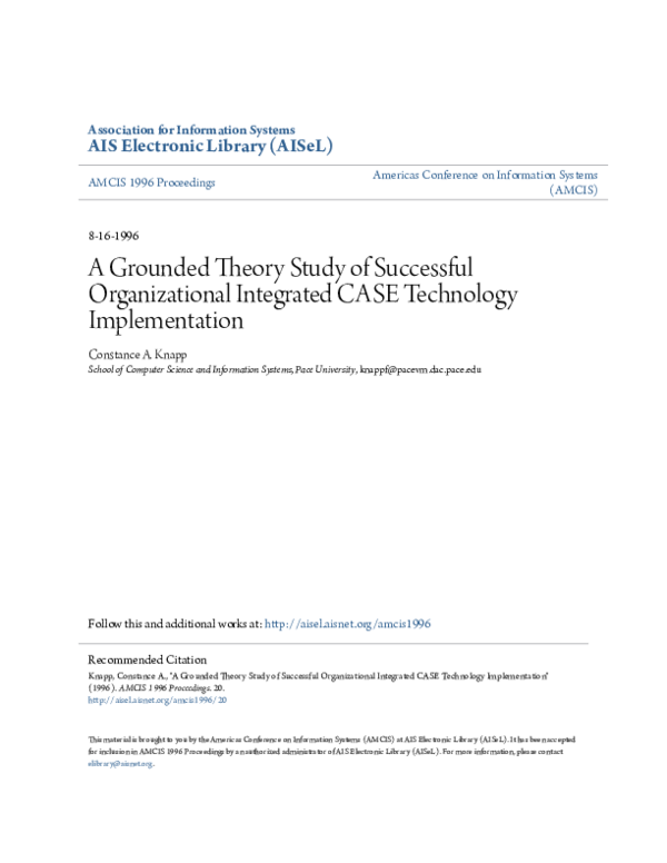 (PDF) A Grounded Theory Study of Successful Organizational Integrated ...
