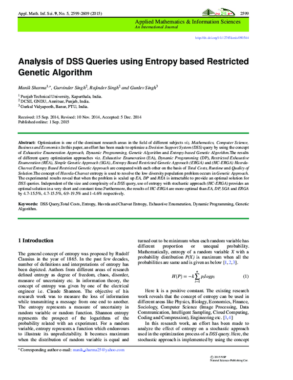 (PDF) Design and comparative analysis of DSS queries in distributed ...