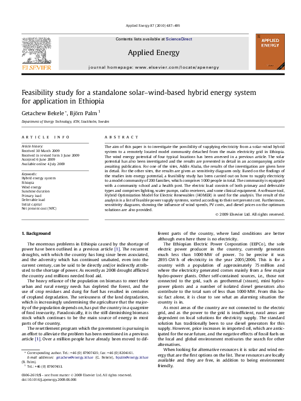 (PDF) Feasibility study for a standalone solar–wind-based hybrid energy ...