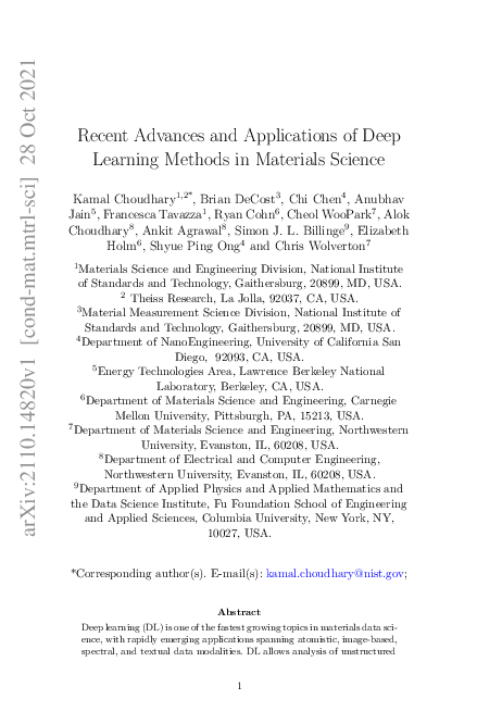 (PDF) Recent Advances and Applications of Deep Learning Methods in ...