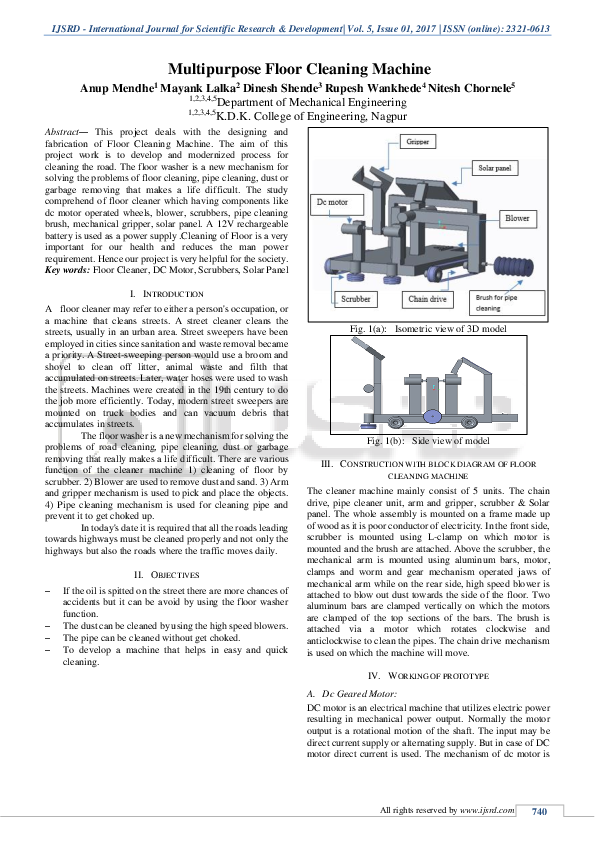 (PDF) Multipurpose Floor Cleaning Machine dinesh shende Academia.edu