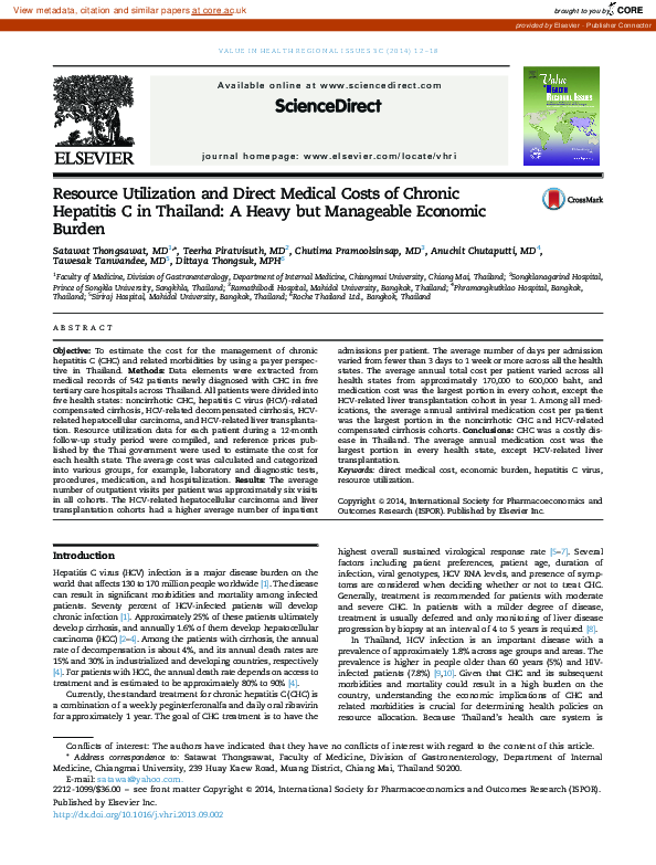 (PDF) Resource utilization and direct medical costs in adult systemic ...