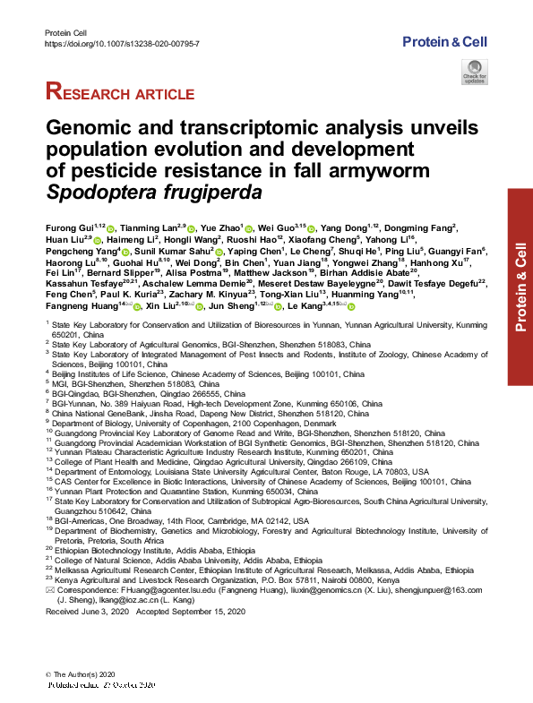 (PDF) Genomic and transcriptomic analysis unveils population evolution ...