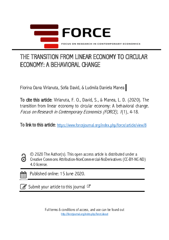 (PDF) The transition from linear economy to circular economy: A ...