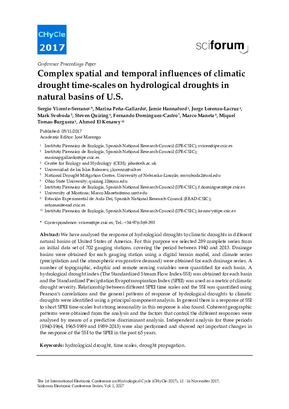 (PDF) Complex spatial and temporal influences of climatic drought time ...
