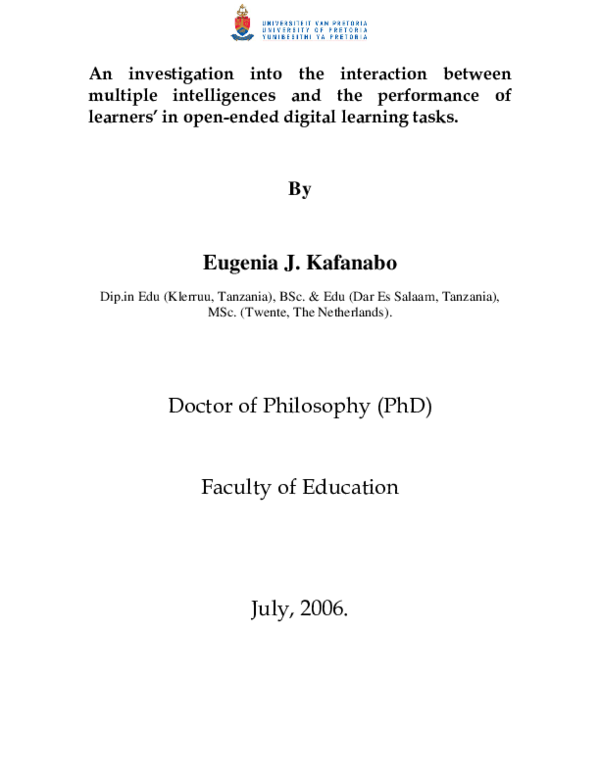 (PDF) An investigation into the interaction between multiple ...