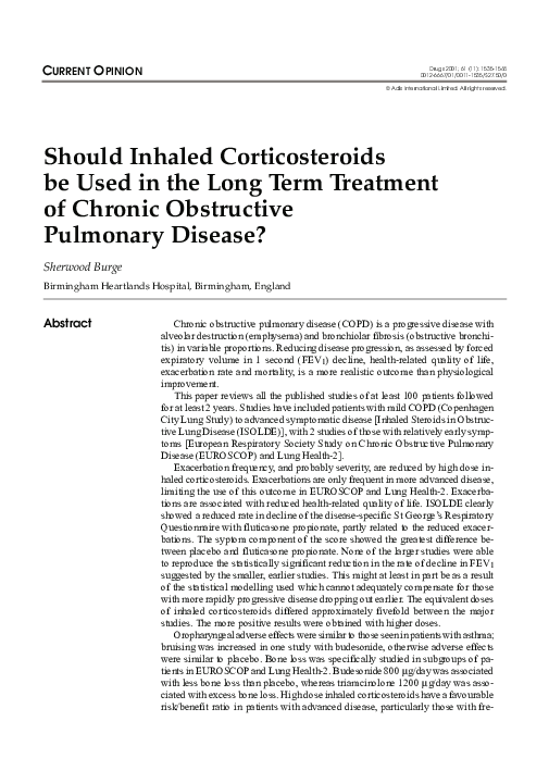 (PDF) Should Inhaled Corticosteroids be Used in the Long Term Treatment ...