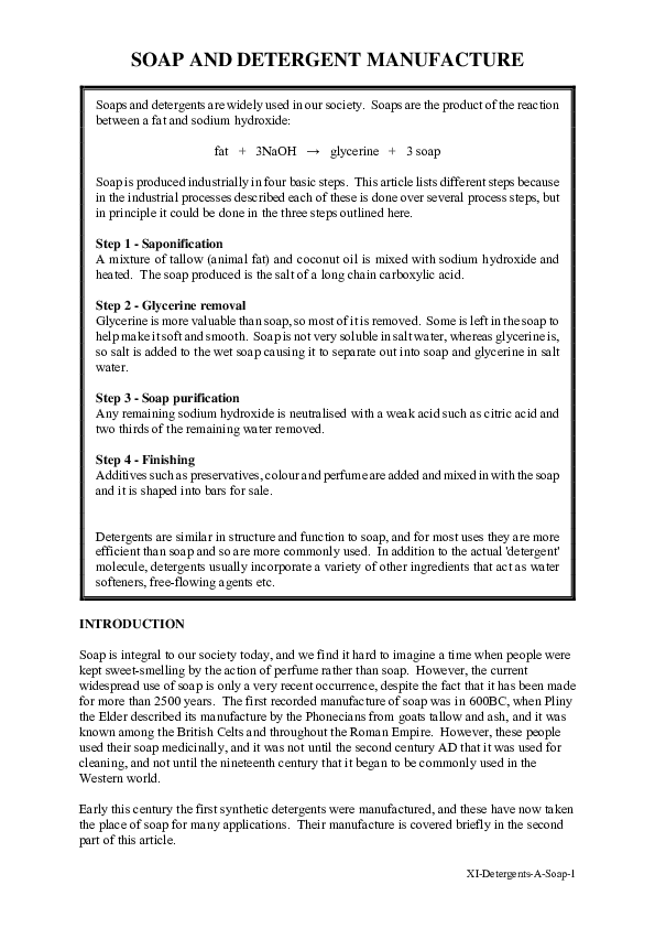 (PDF) SOAP AND DETERGENT MANUFACTURE filmon kiros Academia.edu
