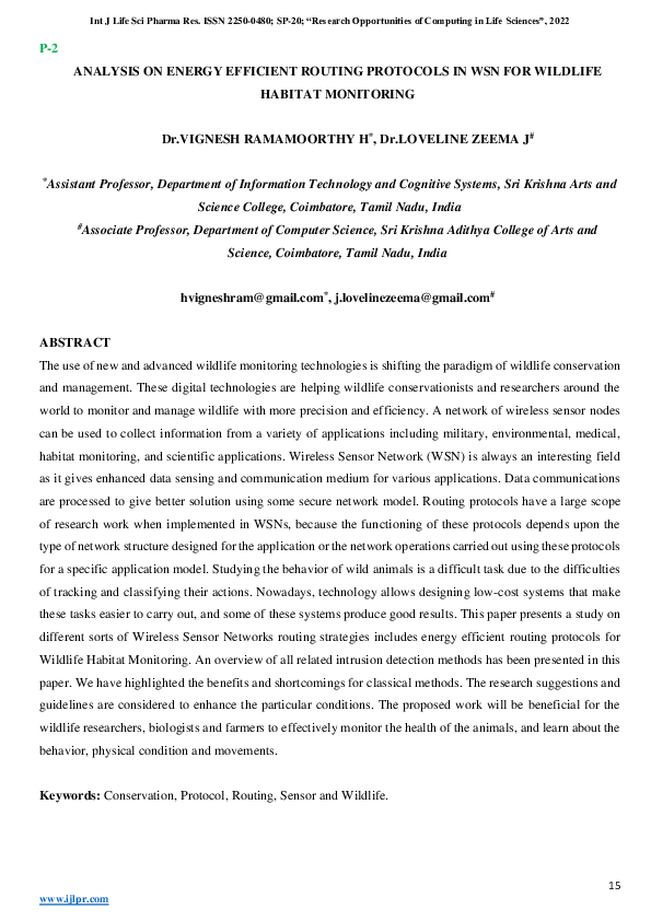 (PDF) ANALYSIS ON ENERGY EFFICIENT ROUTING PROTOCOLS IN WSN FOR ...