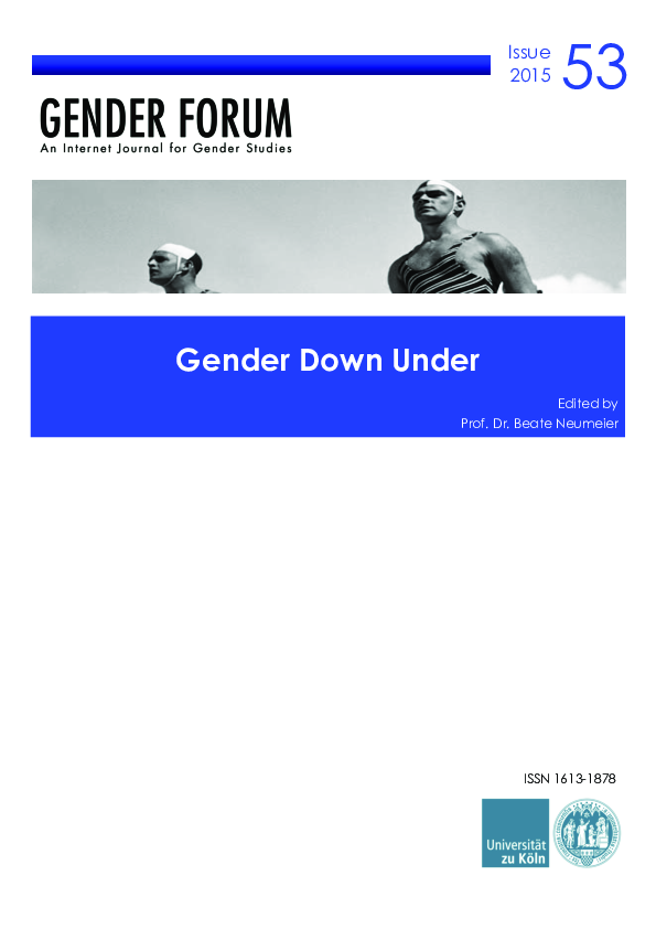 PDF) Gender Down Under: Special Issue of Gender Forum - An 