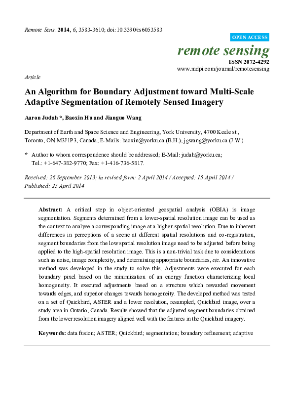 (PDF) Article An Algorithm for Boundary Adjustment toward Multi-Scale ...