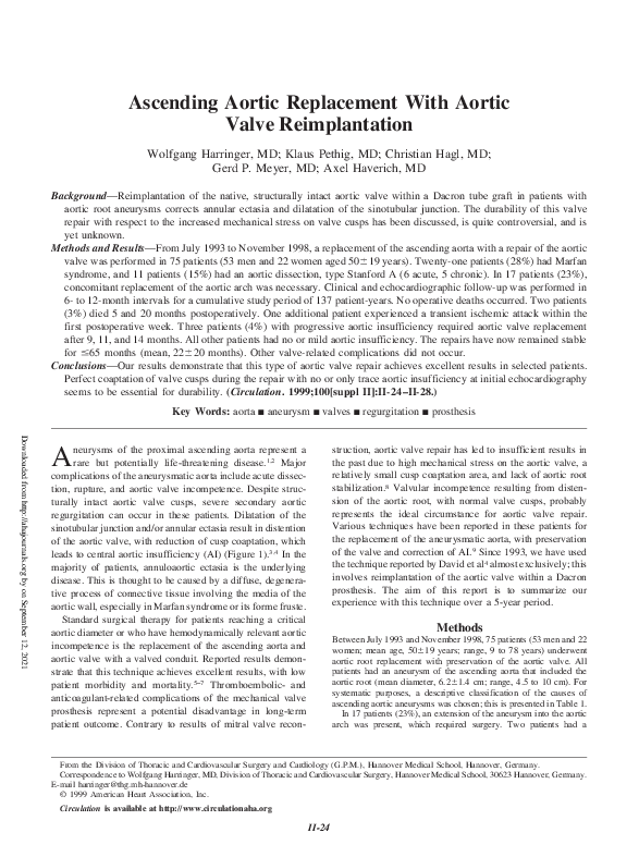 (PDF) Valve Replacement for Aortic Stenosis in Patients With Poor Left ...