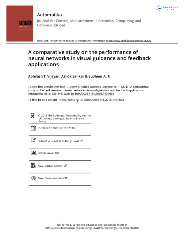 (PDF) A comparative study on the performance of neural networks in ...