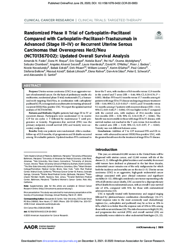 (PDF) Randomized Phase II Trial of Carboplatin–Paclitaxel Compared with ...