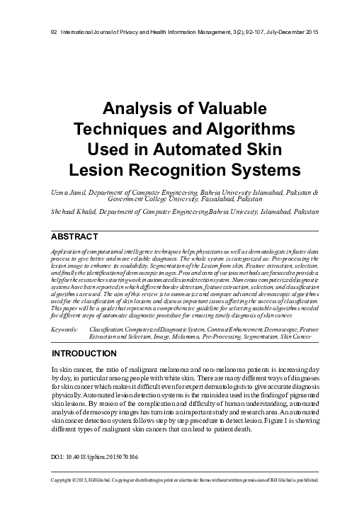 (PDF) Analysis of Valuable Techniques and Algorithms Used in Automated ...