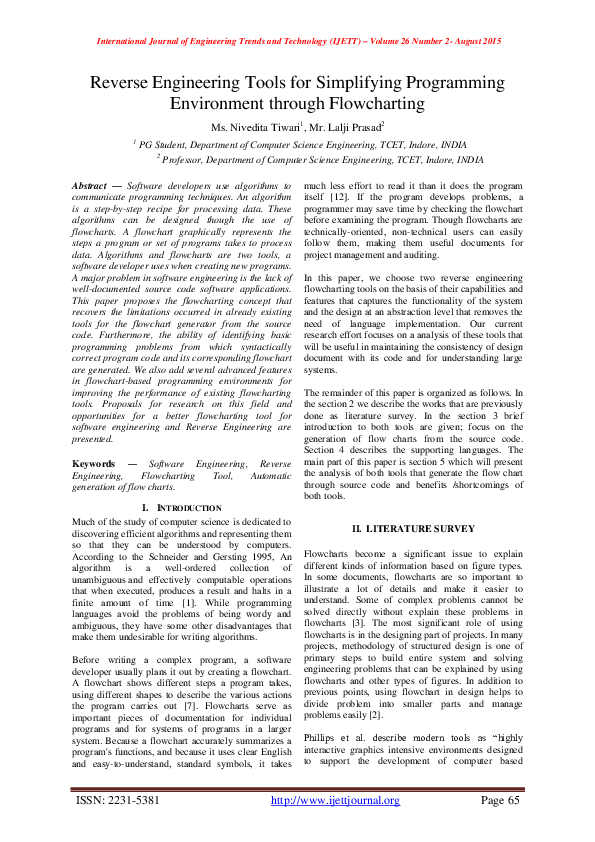(PDF) Reverse Engineering Tools for Simplifying Programming Environment ...