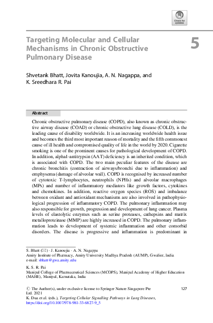 (PDF) Targeting Molecular and Cellular Mechanisms in Chronic ...