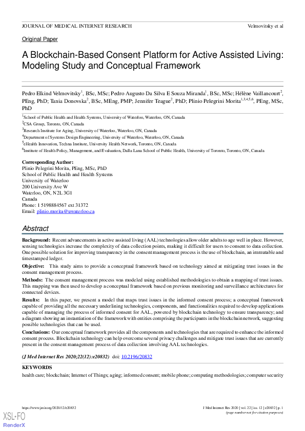 (PDF) Blockchain and IoT: a Conceptual Framework for a Blockchain ...