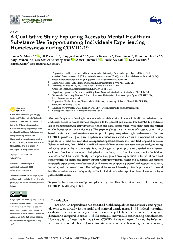(PDF) A Qualitative Study Exploring Access to Mental Health and ...