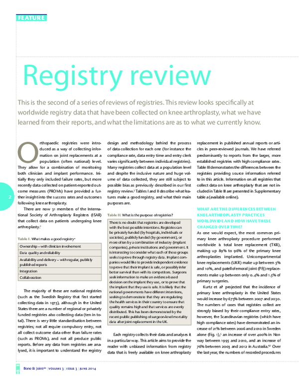 (PDF) Registry review