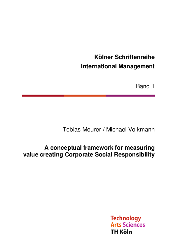 (PDF) A conceptual framework for measuring value creating Corporate ...