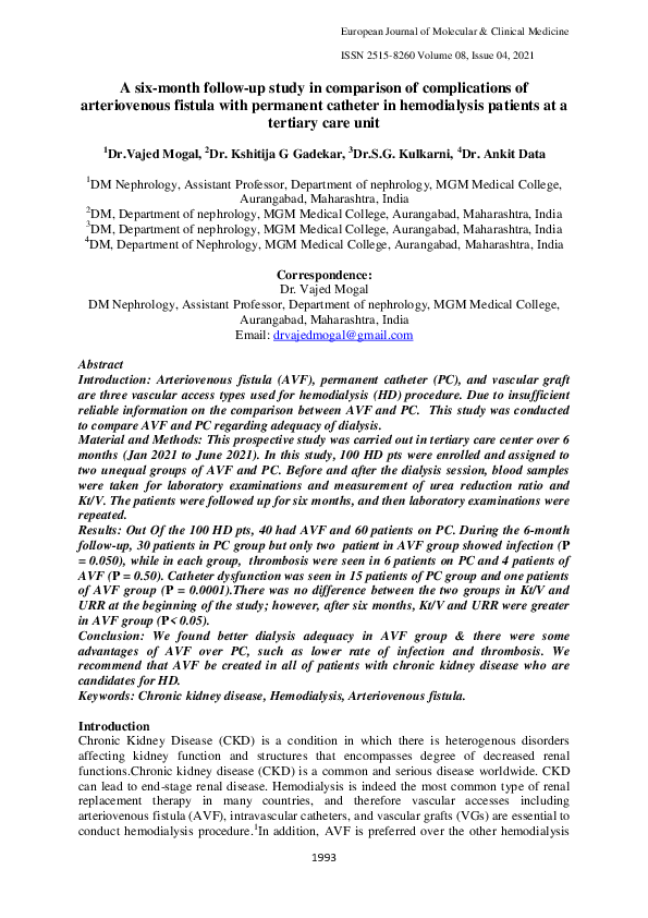 (PDF) A six-month follow-up study in comparison of complications of ...