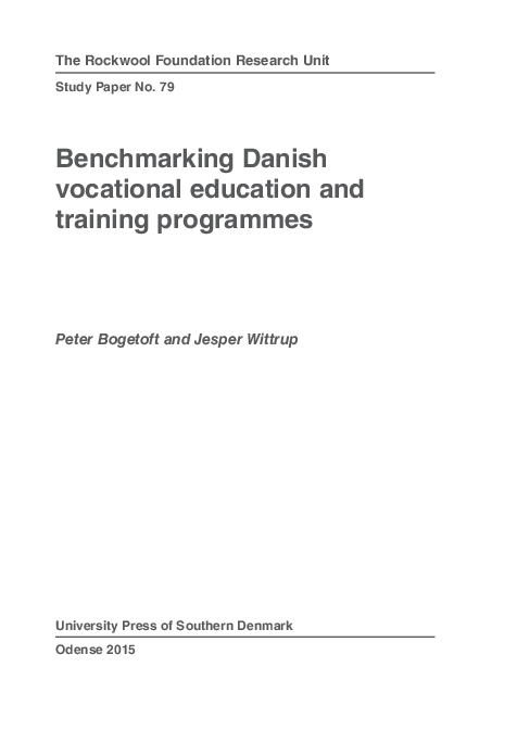 (PDF) Benchmarking Danish vocational education and training programmes