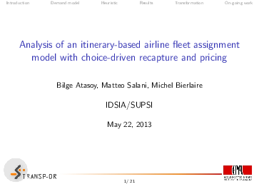 (PDF) Analysis of an itinerary-based airline fleet assignment model ...