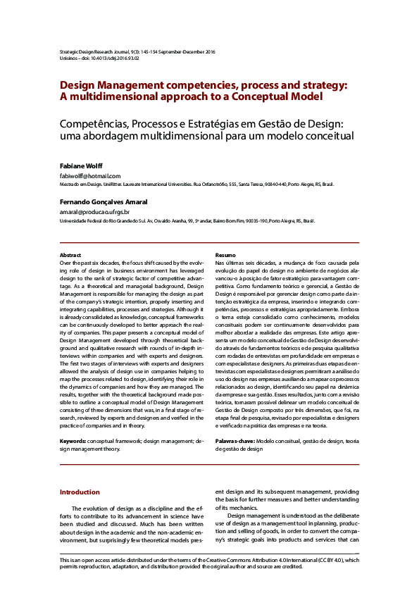 (PDF) Design Management competencies, process and strategy: A ...