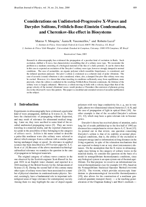 (PDF) Considerations on undistorted-progressive X-waves and Davydov ...