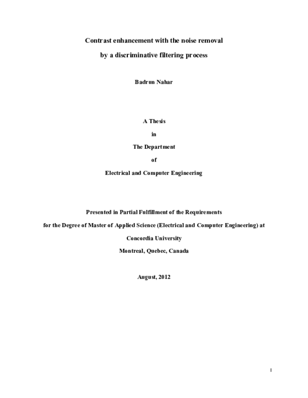 (PDF) Contrast enhancement with the noise removal by a discriminative ...