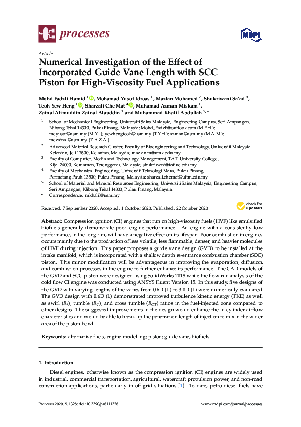 (PDF) Numerical Investigation of the Effect of Incorporated Guide Vane ...