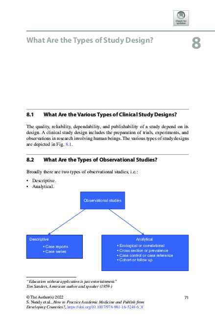 (PDF) What Are the Types of Study Design?