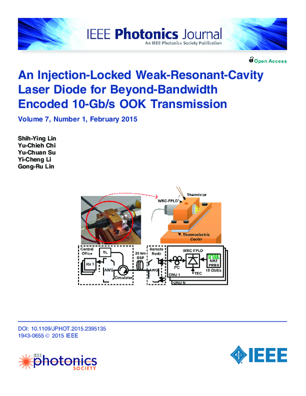 (PDF) An InjectionLocked WeakResonantCavity Laser Diode for Beyond