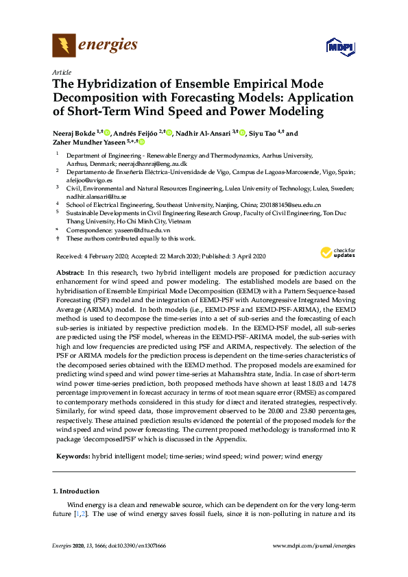 (PDF) The Hybridization of Ensemble Empirical Mode Decomposition with ...