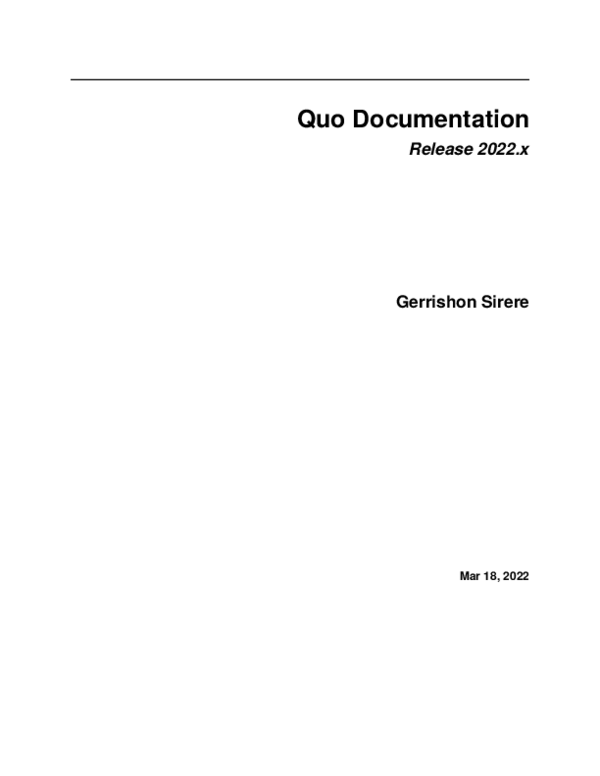  pdf quo a cli toolkit and a text user interface framework