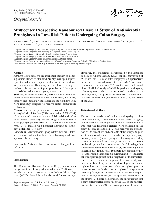 (PDF) Multicenter prospective randomized phase II study of ...