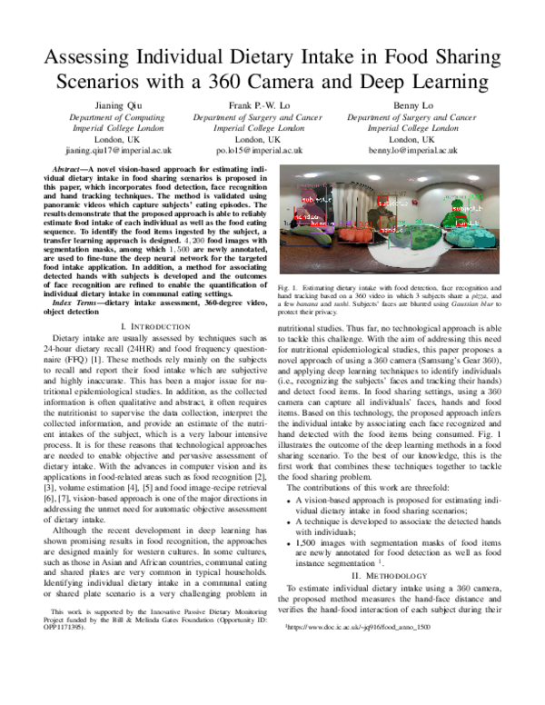 (PDF) Assessing Individual Dietary Intake in Food Sharing Scenarios ...