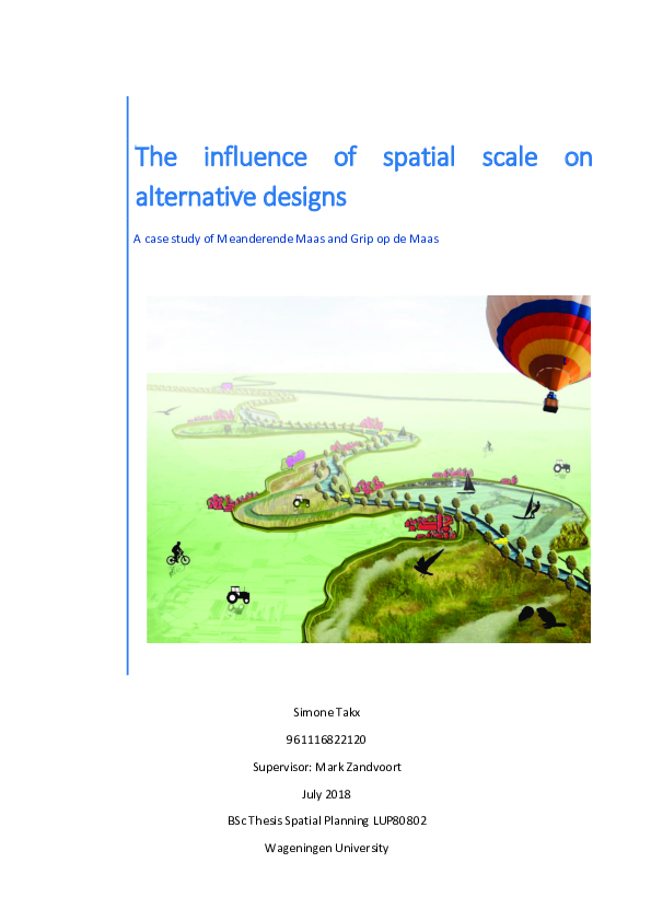 (PDF) The influence of spatial scale on alternative designs