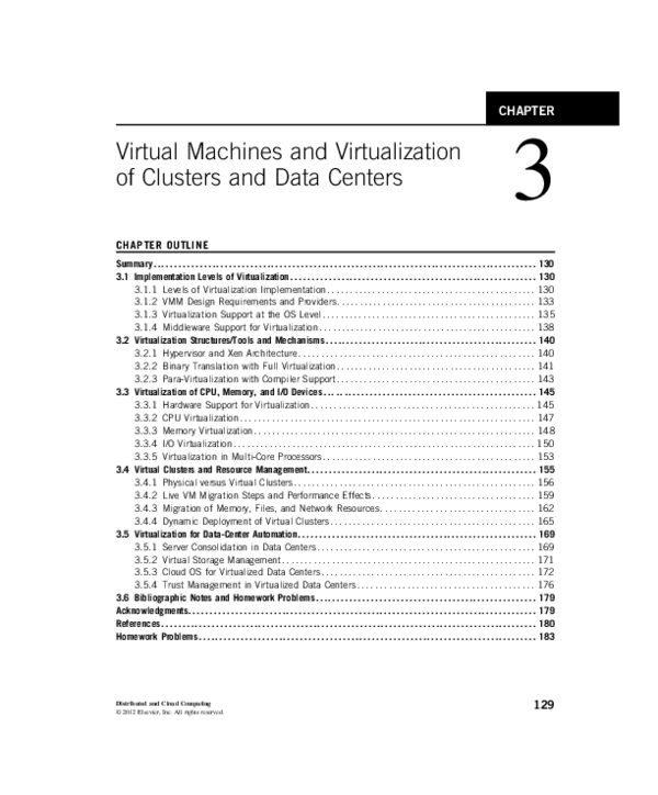 (PDF) CHAPTER 3 Virtual Machines and Virtualizationof Clusters and Data ...