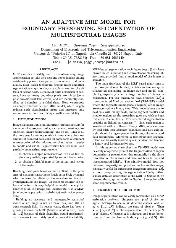(PDF) An Adaptive Mrf Model For Boundary-Preserving Segmentation Of ...