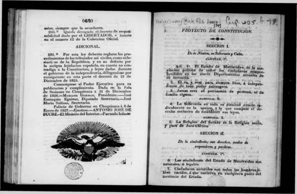 (PDF) Proyecto de constitución (1835/1836)