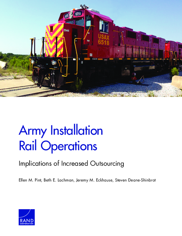 (PDF) Army Installation Rail Operations: Implications of Increased ...
