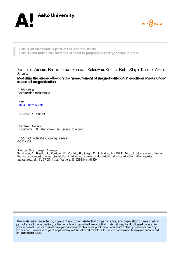 (PDF) Modeling the stress effect on the measurement of magnetostriction ...